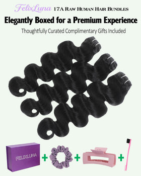 FelixLuna true-length bundles deliver full density and natural bounce.