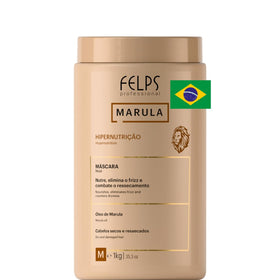 Felps Professional Marula Hyper-Nourishing Mask bottle with sleek packaging for salon-grade hydration