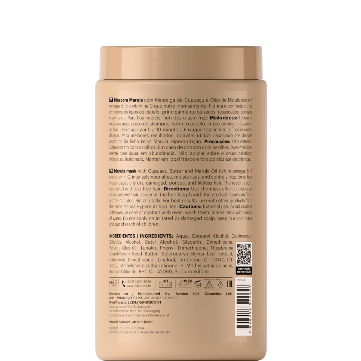Felps Professional Marula mask after-use shine indicates revitalized, manageable hair