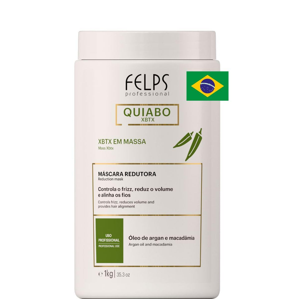 Felps Professional Okra XBTX mass treatment bottle for deep conditioning.