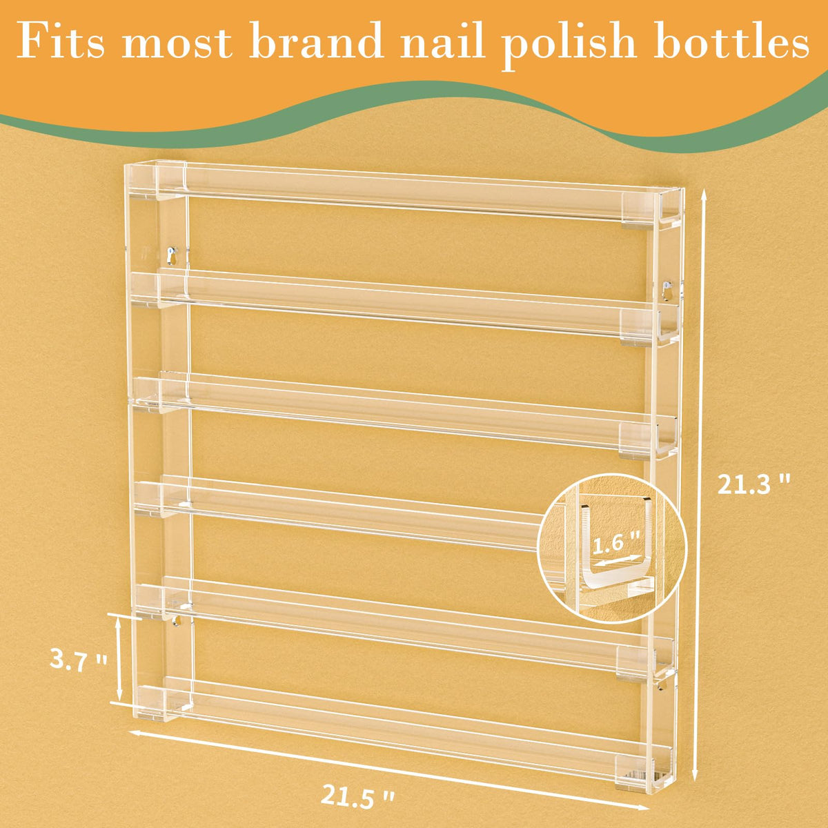 FEMELI six-tier display organizing bottles for quick access