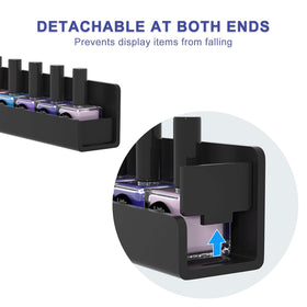FEMELI nail polish wall rack side view showing slim profile