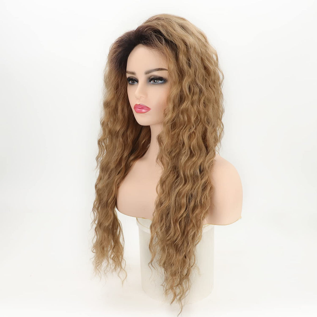 Fencca long curly wavy wig suitable for daily use or party nights