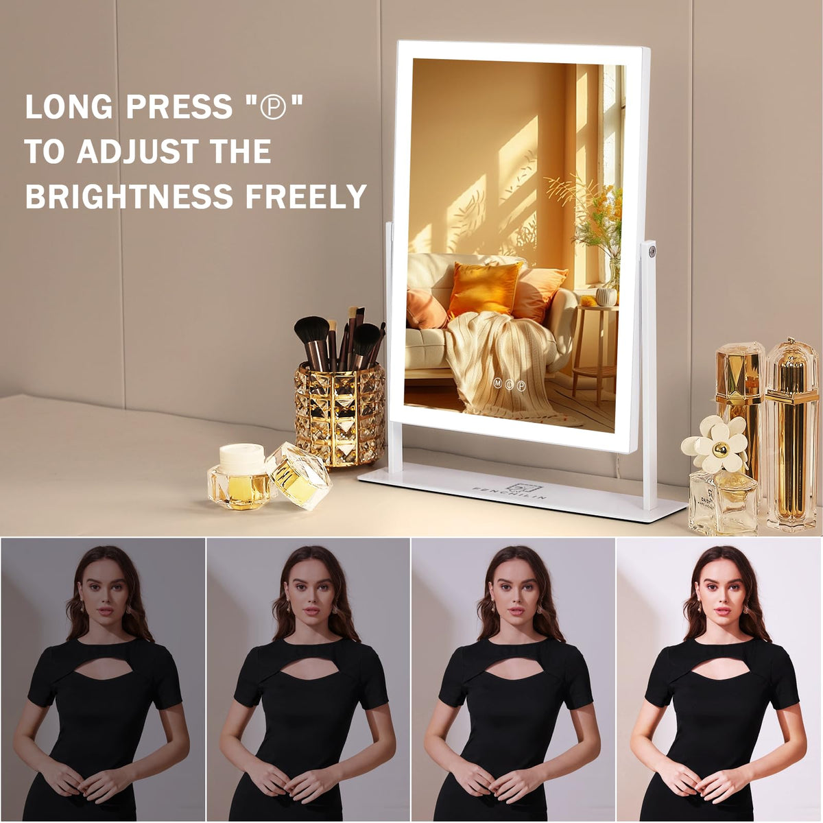 Fenchilin 360-degree rotation demonstrated for adjustable viewing angle