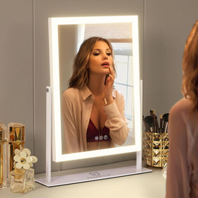 Fenchilin vanity mirror with lights side view for angled makeup checks