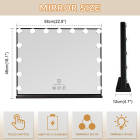 FENCHILIN detachable 10x magnifier for detailed makeup work