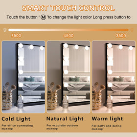 FENCHILIN tempered glass surface with clear reflection for precise makeup