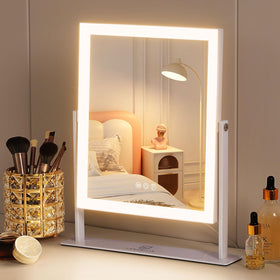 FENCHILIN vanity mirror with lights provides bright, even illumination for flawless makeup application.