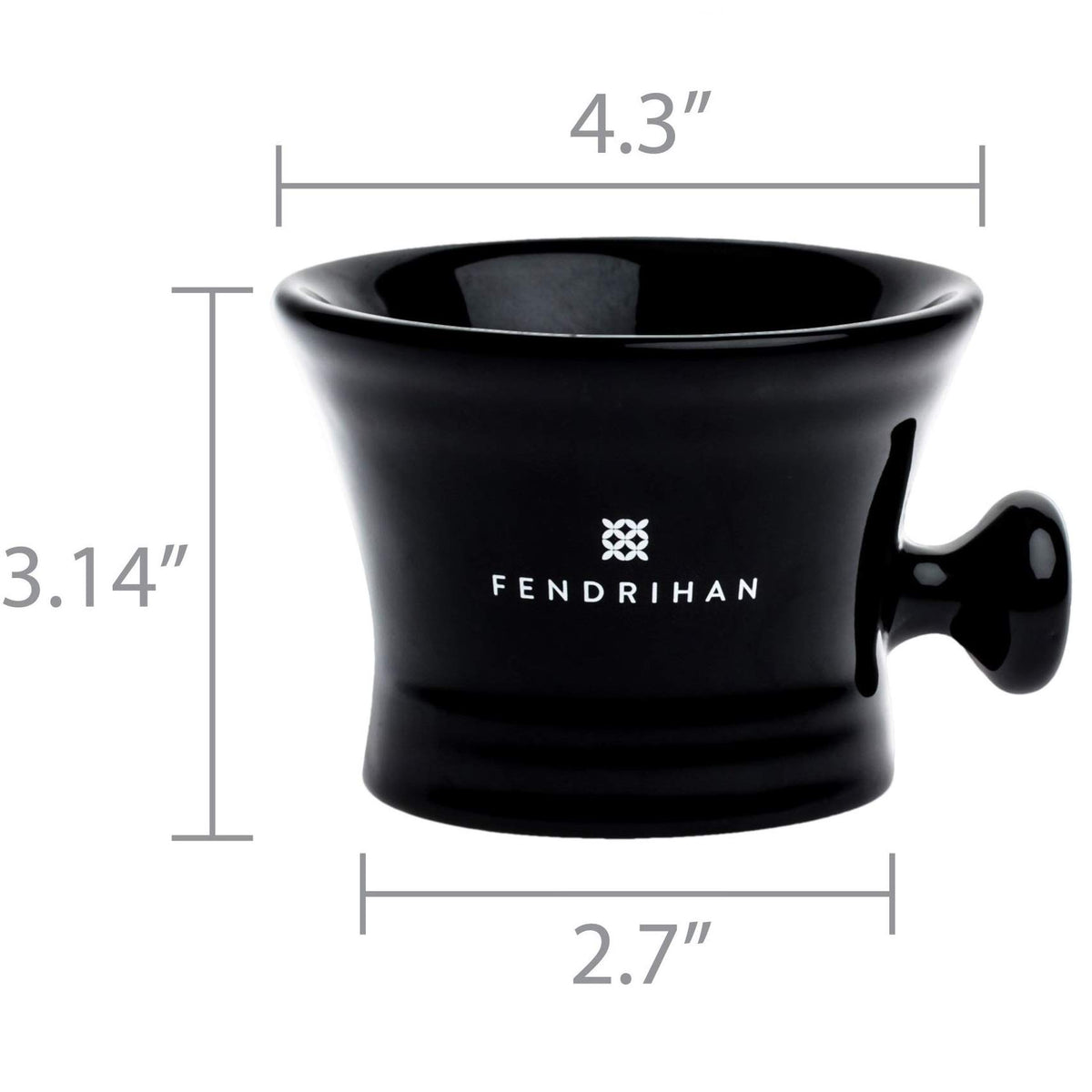 Fendrihan Apothecary Shaving Mug highlights heat retaining ceramic walls for a warm shave