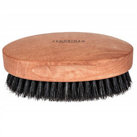 Fendrihan boar bristle brush for gentle scalp massage and oil distribution.