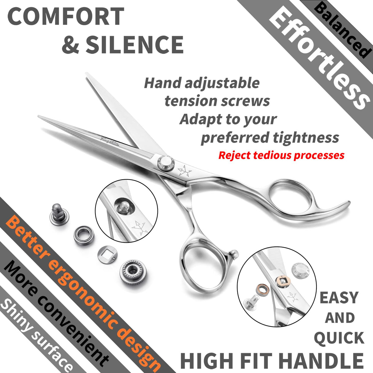 Fengliren adjustable tightness screw demonstrating tension control for personalized cuts