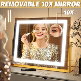 FENNIO vanity mirror aluminum frame ensures sturdy daily use and longevity