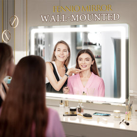 FENNIO vanity mirror aluminum frame detail and sturdiness