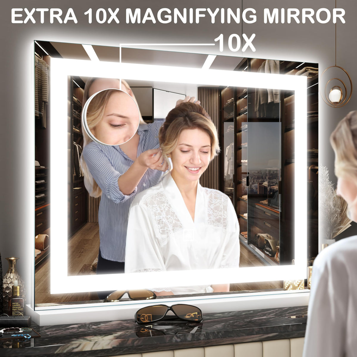 FENNIO vanity mirror offers three color modes for different tasks.