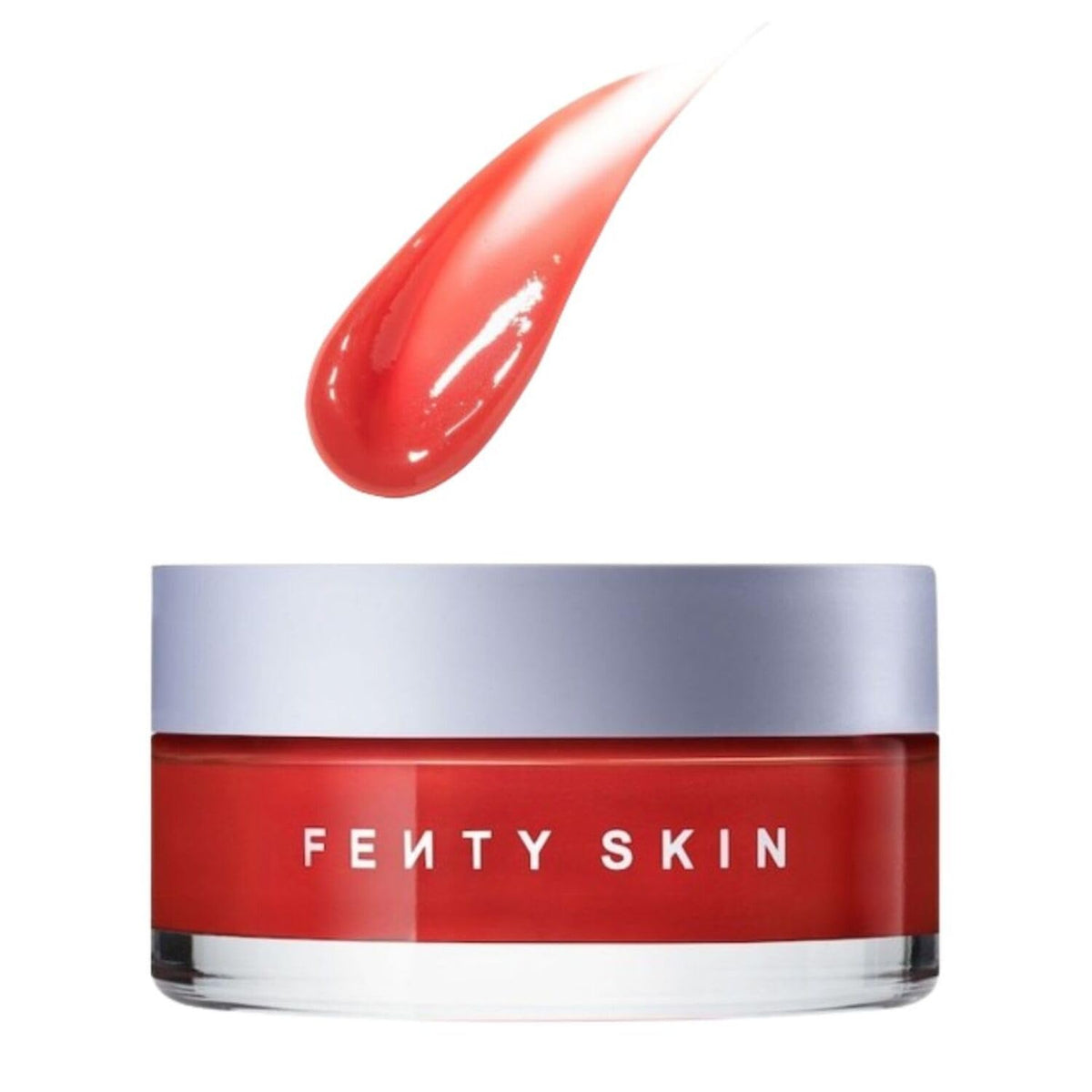 Fenty Beauty Cherry Dub Blah 2 Bright mask jar showing a vibrant jelly texture for radiance