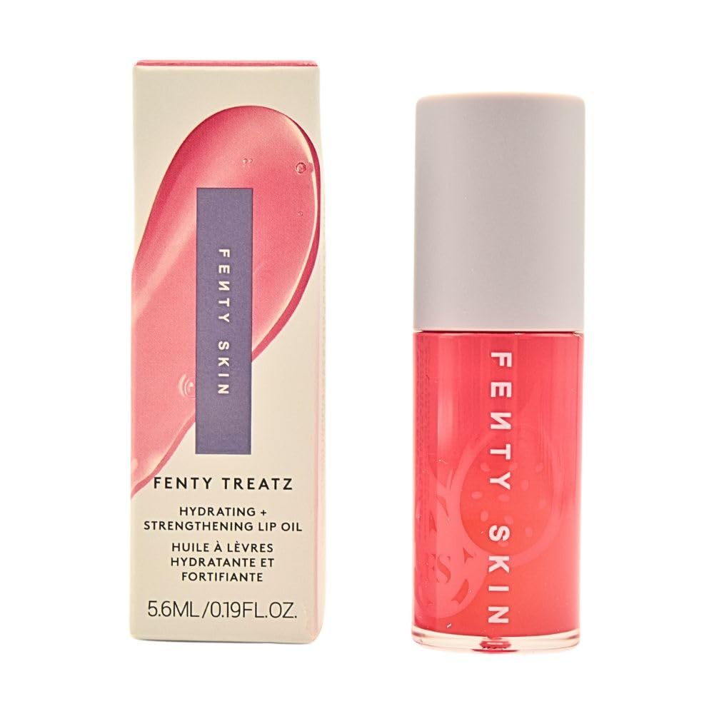 Fenty Beauty Fenty Treatz lip oil bottle with Dragon Fruit delivering deep hydration