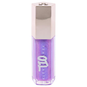 Fenty Beauty Gloss Bomb Luminizing Lip Oil Miss Jellyfish lip-application reveals lightweight shimmer.