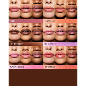 FENTY BEAUTY Gloss Bomb Stix closeup shows shimmering finish