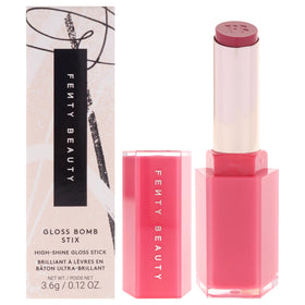 Fenty Beauty Gloss Bomb Stix High Biscus cap closeup for on-the-go shine