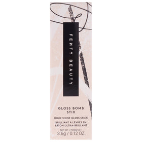 Fenty Beauty Gloss Bomb Stix High Biscus in-hand shot emphasizes everyday lip makeup convenience