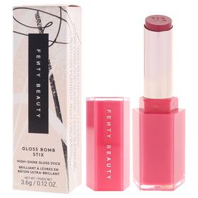 Fenty Beauty Gloss Bomb Stix High Biscus packaging highlights compact 0.12 oz size for kits