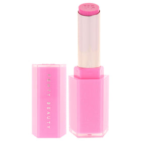 Close-up of creamy, non-sticky application for smooth lips.