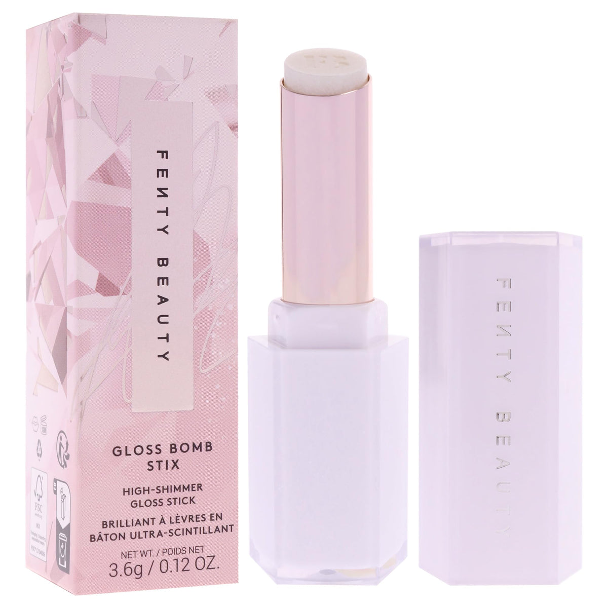 Fenty Beauty Gloss Bomb Stix Shimmer smooth creamy application detail
