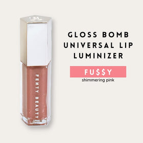 Fenty Beauty Gloss Bomb 02 Fussy applies smoothly for non-sticky, comfortable wear