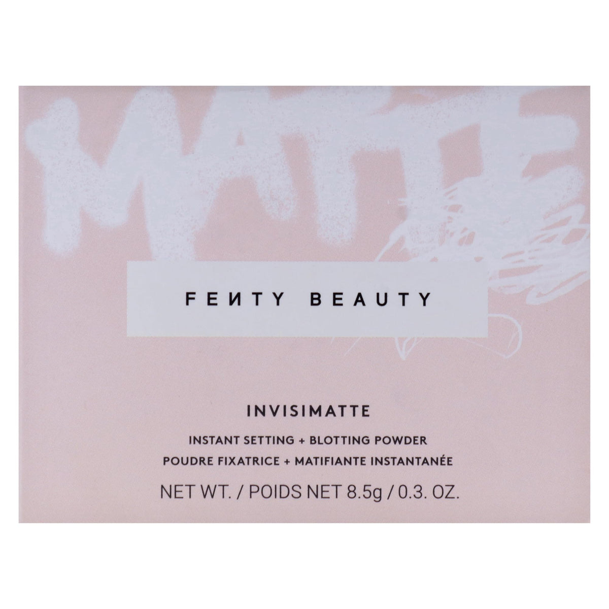 FENTY BEAUTY Invisimatte micro-fine powder texture close-up for a lightweight veil.