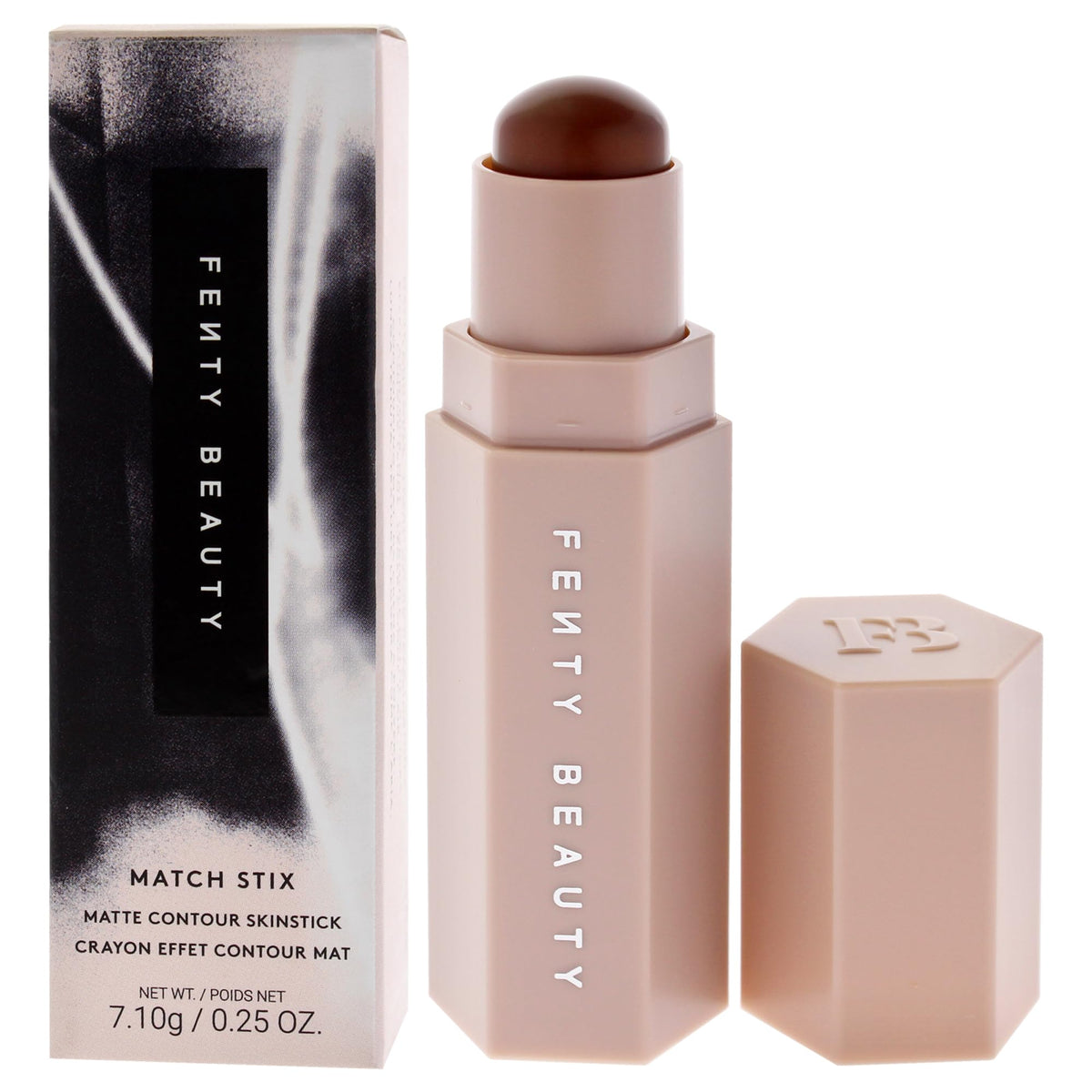 Cheekbone definition using Fenty Beauty Match Stix 04 Truffle