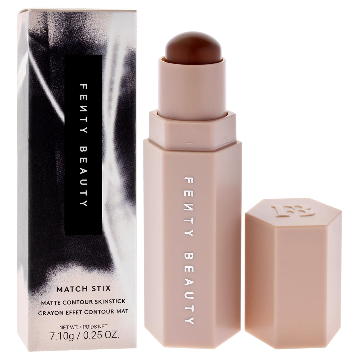 Blended 04 Truffle contour shade for natural cheekbone definition