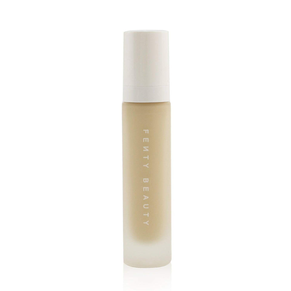 Fenty Beauty Pro Filt'r Soft Matte Longwear Foundation bottle close-up with long-lasting coverage.