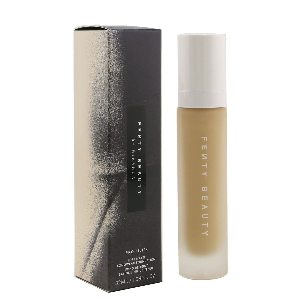 Fenty Beauty Pro Filt'r foundation swatch on skin highlighting buildable coverage.