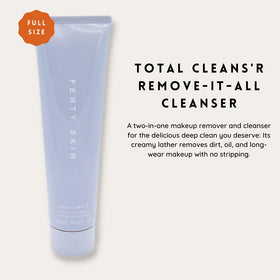 Close-up of creamy lather forming from Total Clean'r during cleansing.