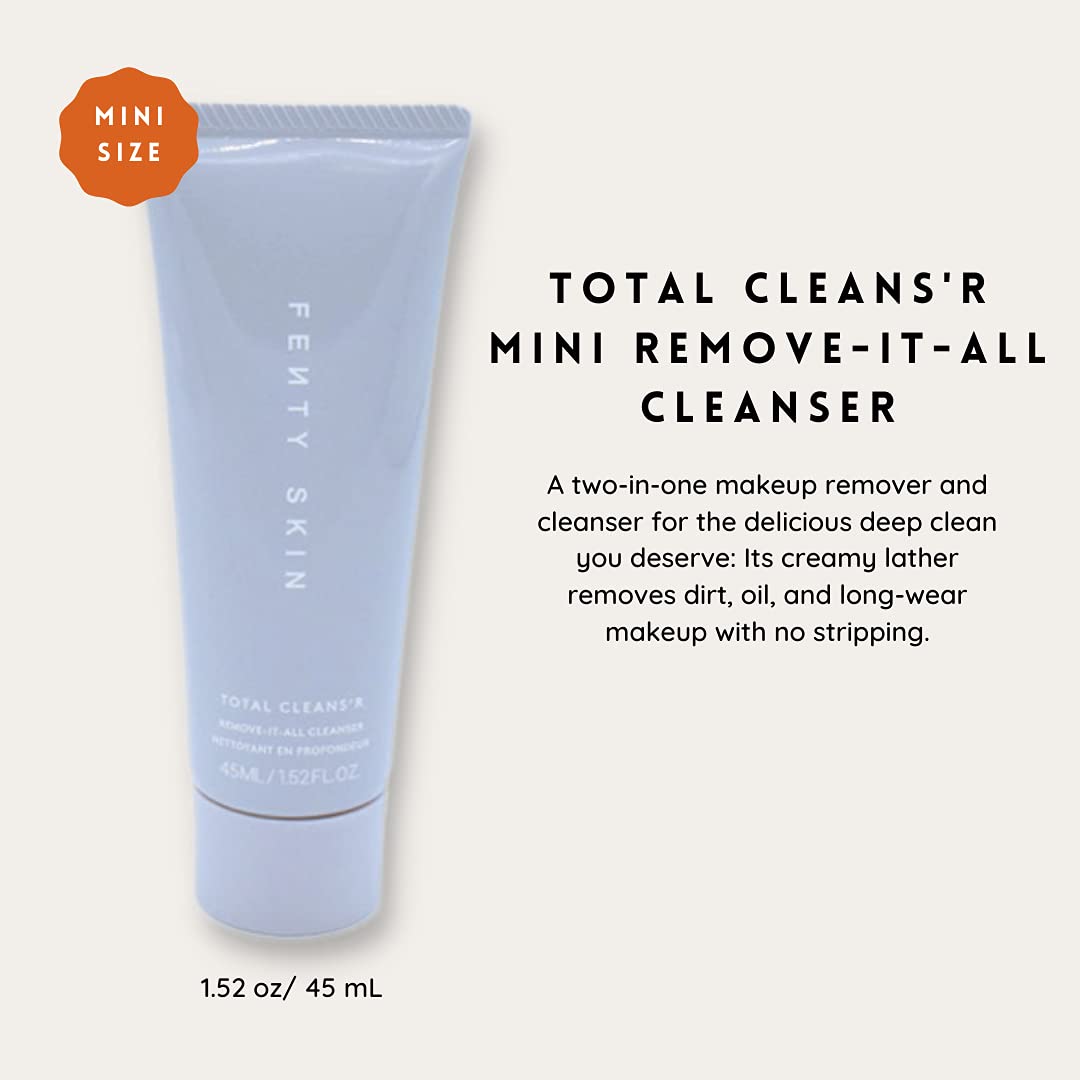 Fenty Beauty Total Cleans'r creates a creamy foam for gentle cleansing