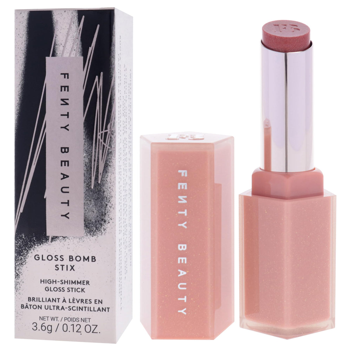 Gloss Bomb Stix Shimmer packaging image showing on-the-go glam.