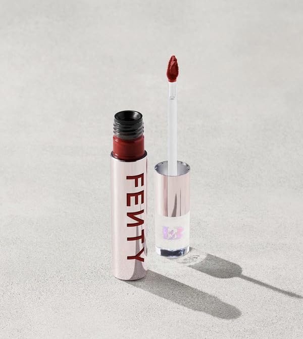 Fenty Icon Velvet Lipstick H.B.I.C. worn all day in casual and glam looks