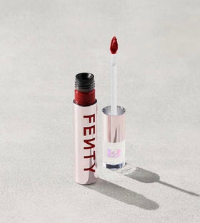 Fenty Icon Velvet Lipstick H.B.I.C. worn all day in casual and glam looks