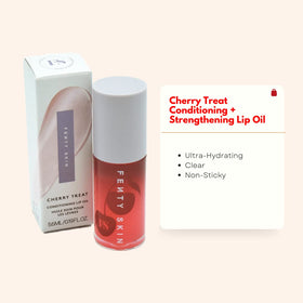 Fenty Skin Cherry Treat cap closeup for precise lip oil application.