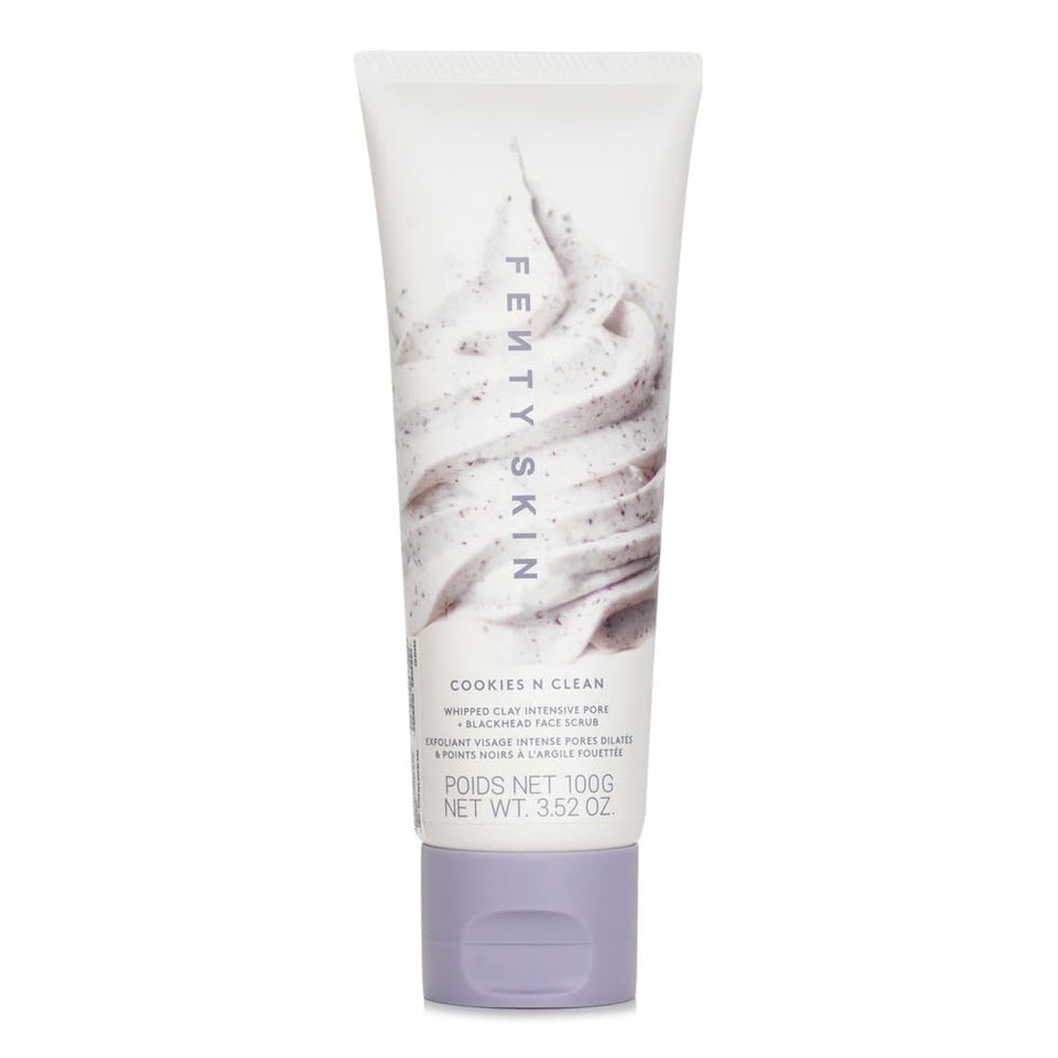 Fenty Skin Cookies N Clean whipped clay exfoliator clears pores and smooths skin
