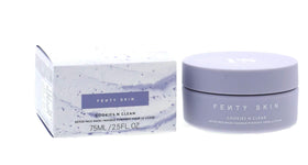 Fenty Skin Cookies N Clean whipped clay jar highlighting detoxifying charcoal for pores.