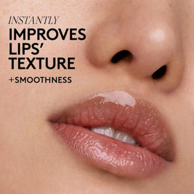 Clear formula of Fenty Treatz Lip Oil with a glossy finish.
