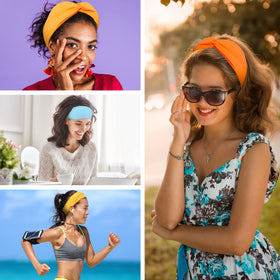 FEQO fashion-forward headbands for events add color and polish.