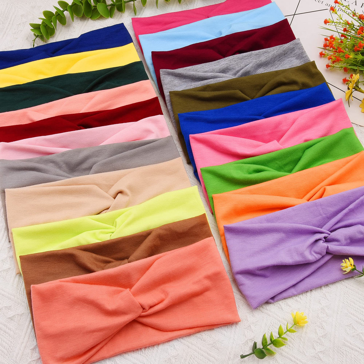 FEQO non-slip headband during workouts provides secure fit.