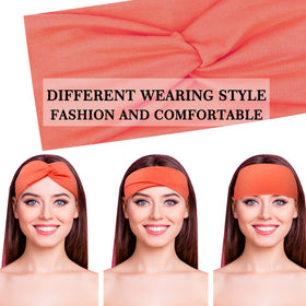 FEQO non-slip stretchy headbands stay secure during active routines.