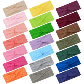FEQO twist headband front knot close-up for stylish, non-slip wear.