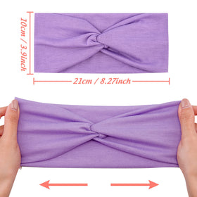 FEQO women's turbans in multi-color set for workout and yoga sessions.