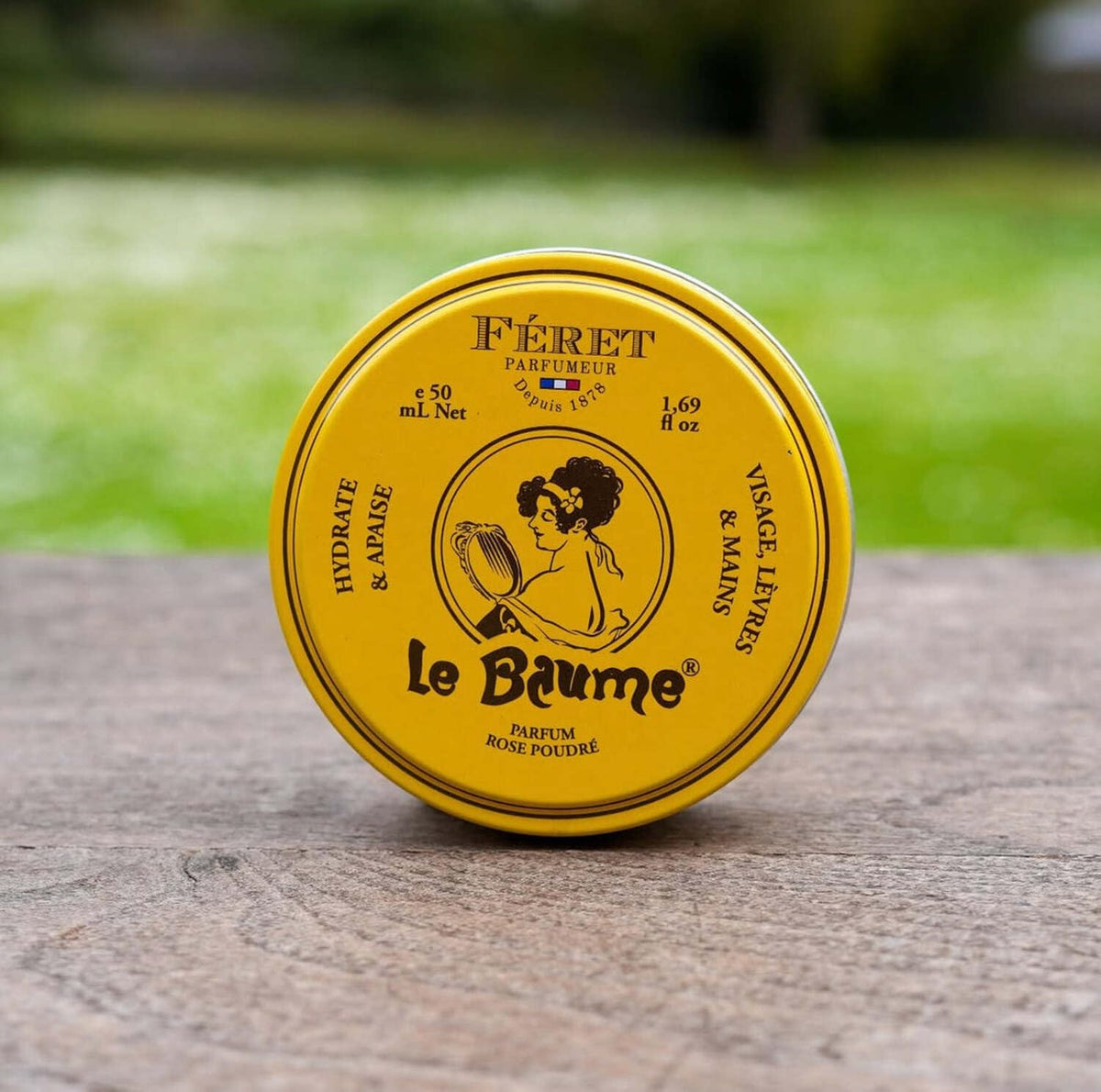 Feret Parfumeur hydrating balm glides onto lips and skin with a silky feel.