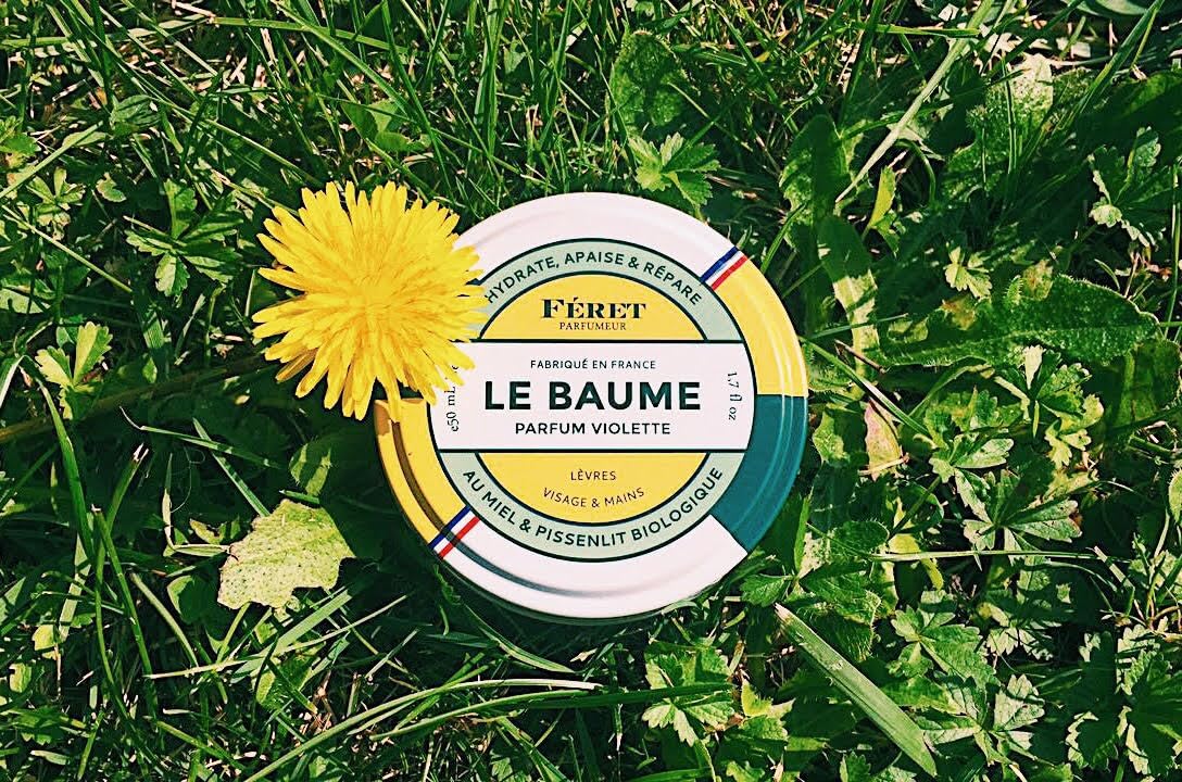 Feret Parfumeur Le Baume Violette silky finish after application