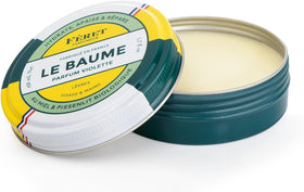Texture close-up of Le Baume Violette for dry skin relief